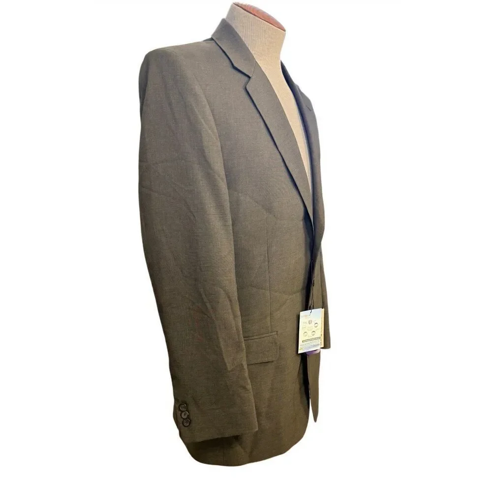 NWT Doc & Amelia Aerocool Blazer Sports Coat Sz. 40 Recycled Sustainable Brown T
